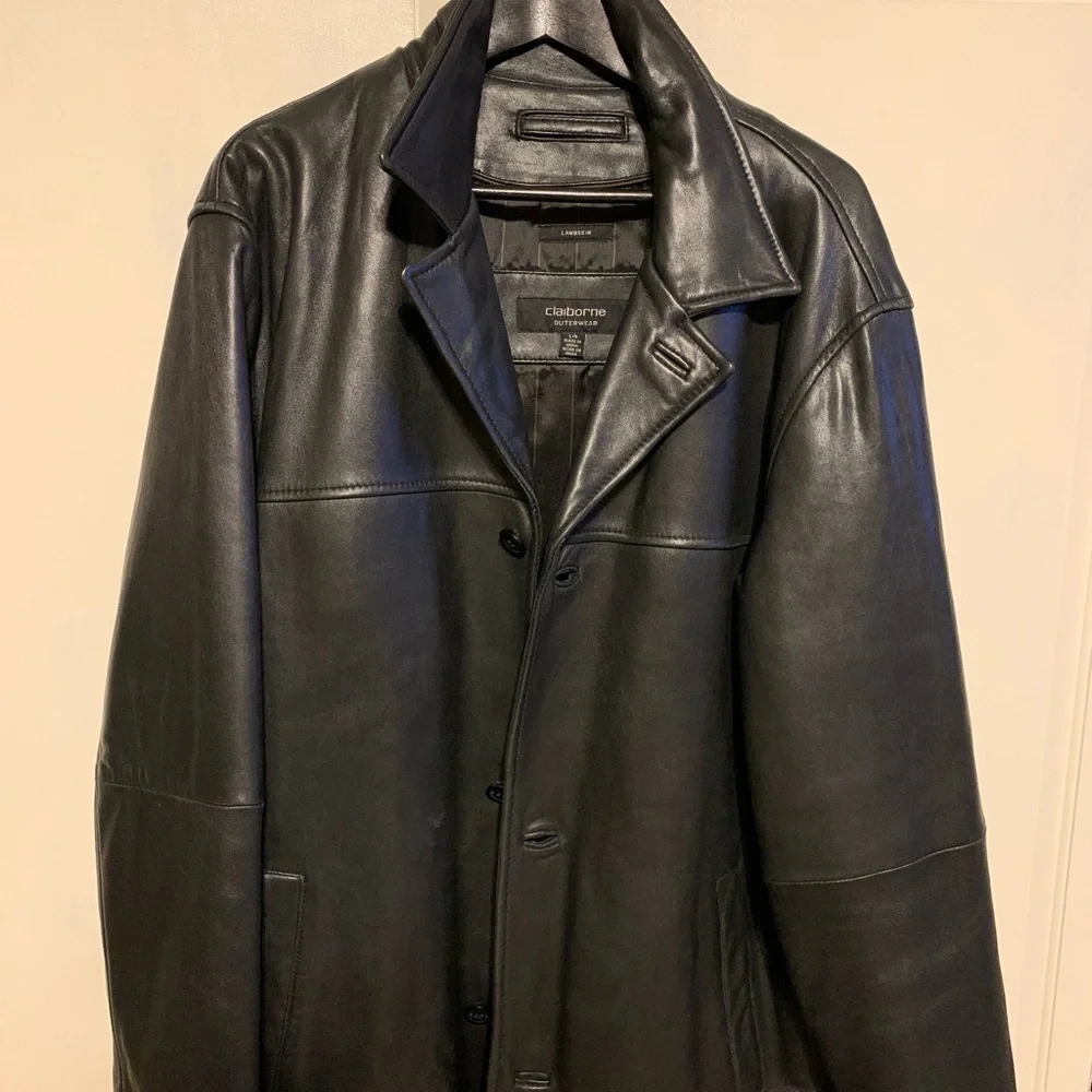 Mens Liz Claiborne 100% Lambskin coat - Picture 2 of 6